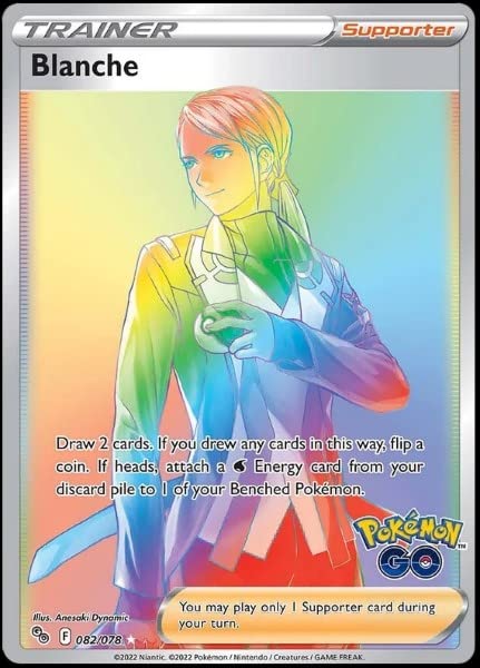Amazon.com: Blanche 082/078 - Pokemon Go - Full Art - Secret Rare